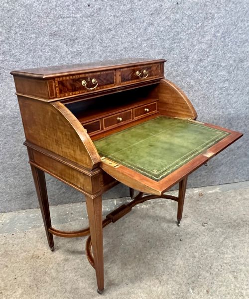 EDWARDIAN SHERATON REVIVAL LADIES DESK - ADDITIONAL PHOTO 13