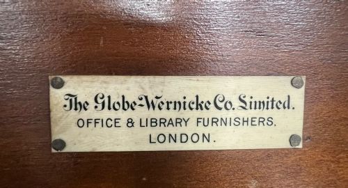 ANTIQUE MAHOGANY GLOBE WERNICKE STACKING BOOKCASE - ADDITIONAL PHOTO 2