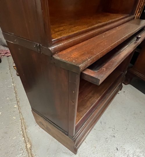 ANTIQUE MAHOGANY GLOBE WERNICKE STACKING BOOKCASE - ADDITIONAL PHOTO 5