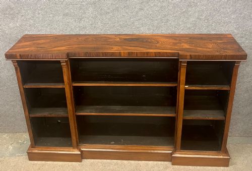 GOOD LATE REGENCY OPEN BOOKCASE