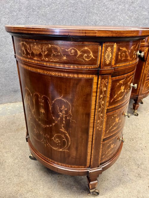 FINE INLAID KIDNEY SHAPED DESK - ADDITIONAL PHOTO 5