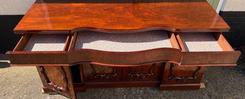 GOOD QUALITY ANTIQUE MAHOGANY SIDEBOARD - ADDITIONAL PHOTO 8