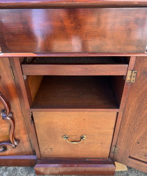 GOOD QUALITY ANTIQUE MAHOGANY SIDEBOARD - ADDITIONAL PHOTO 14