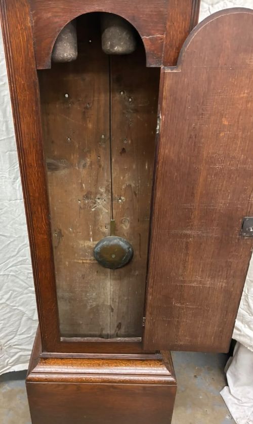 19th.Century Oak 8 Day Long Case Clock View VI