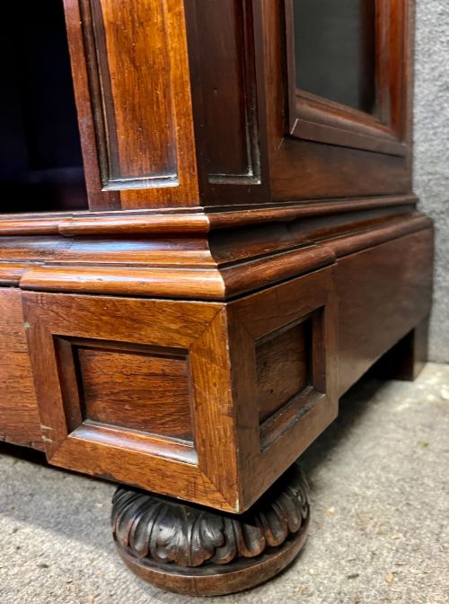 SUPERB QUALITY ANTIQUE OPEN BOOKCASE - ADDITIONAL PHOTO 4