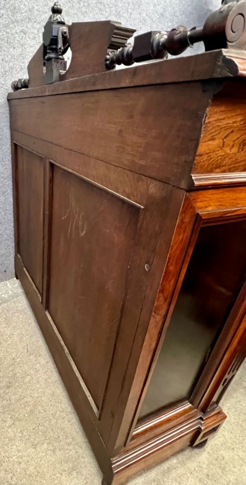 SUPERB QUALITY ANTIQUE OPEN BOOKCASE - ADDITIONAL PHOTO 8