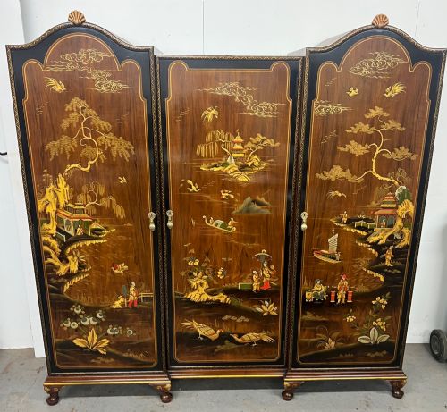 Stunning Chinoiserie Maples & Co. Wardrobe