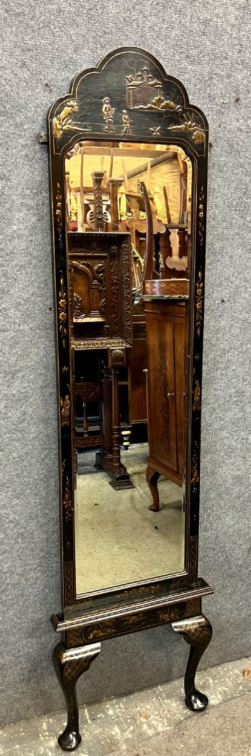 Unusual Chinoiserie Hall Mirror