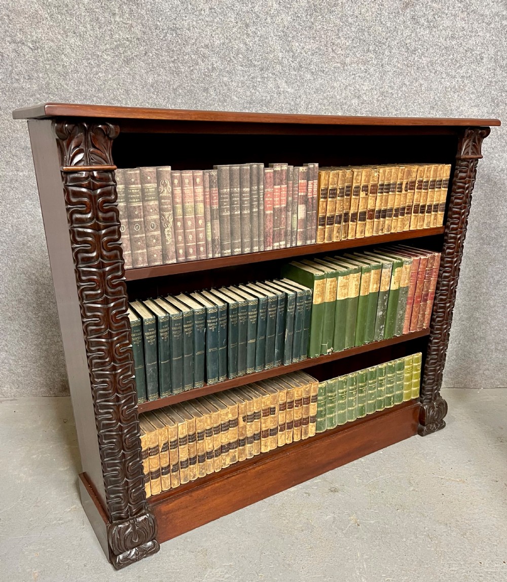 Victorian Mahogany Open Bookcase View III