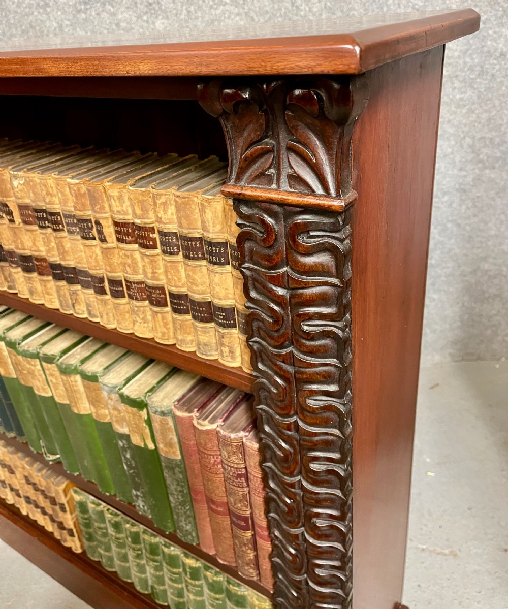 Victorian Mahogany Open Bookcase View IV