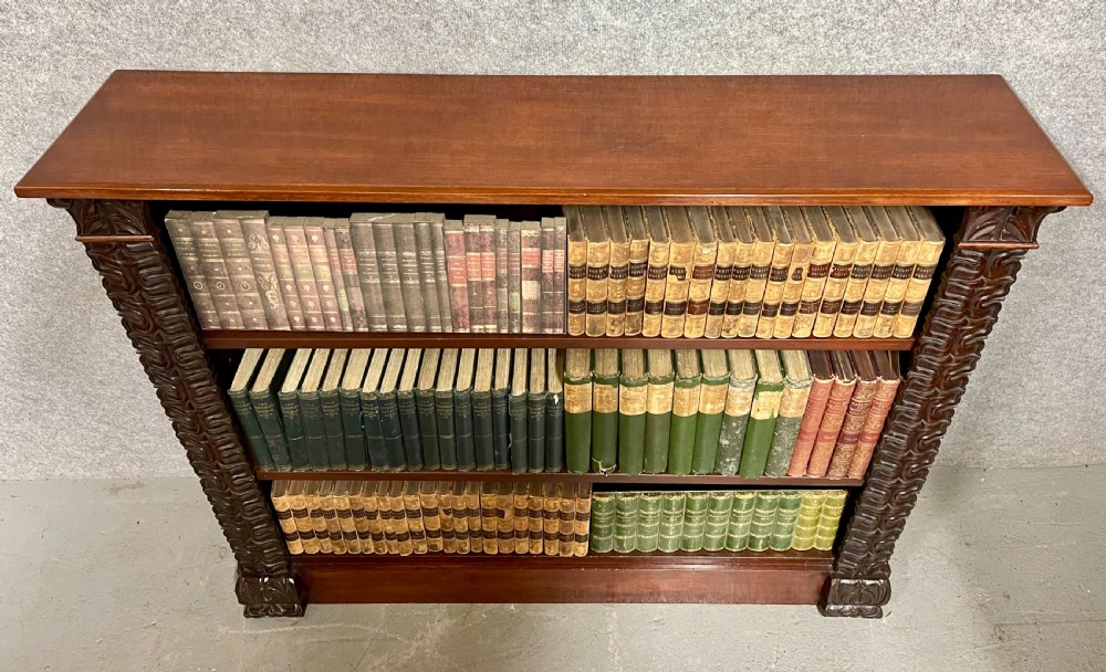 Victorian Mahogany Open Bookcase View V