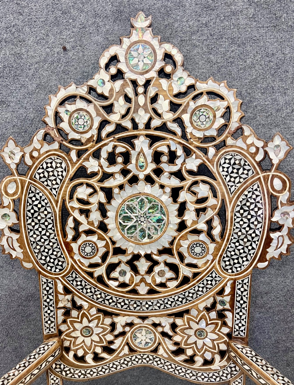 A Stunning Pair of Syrian Throne Chairs View III