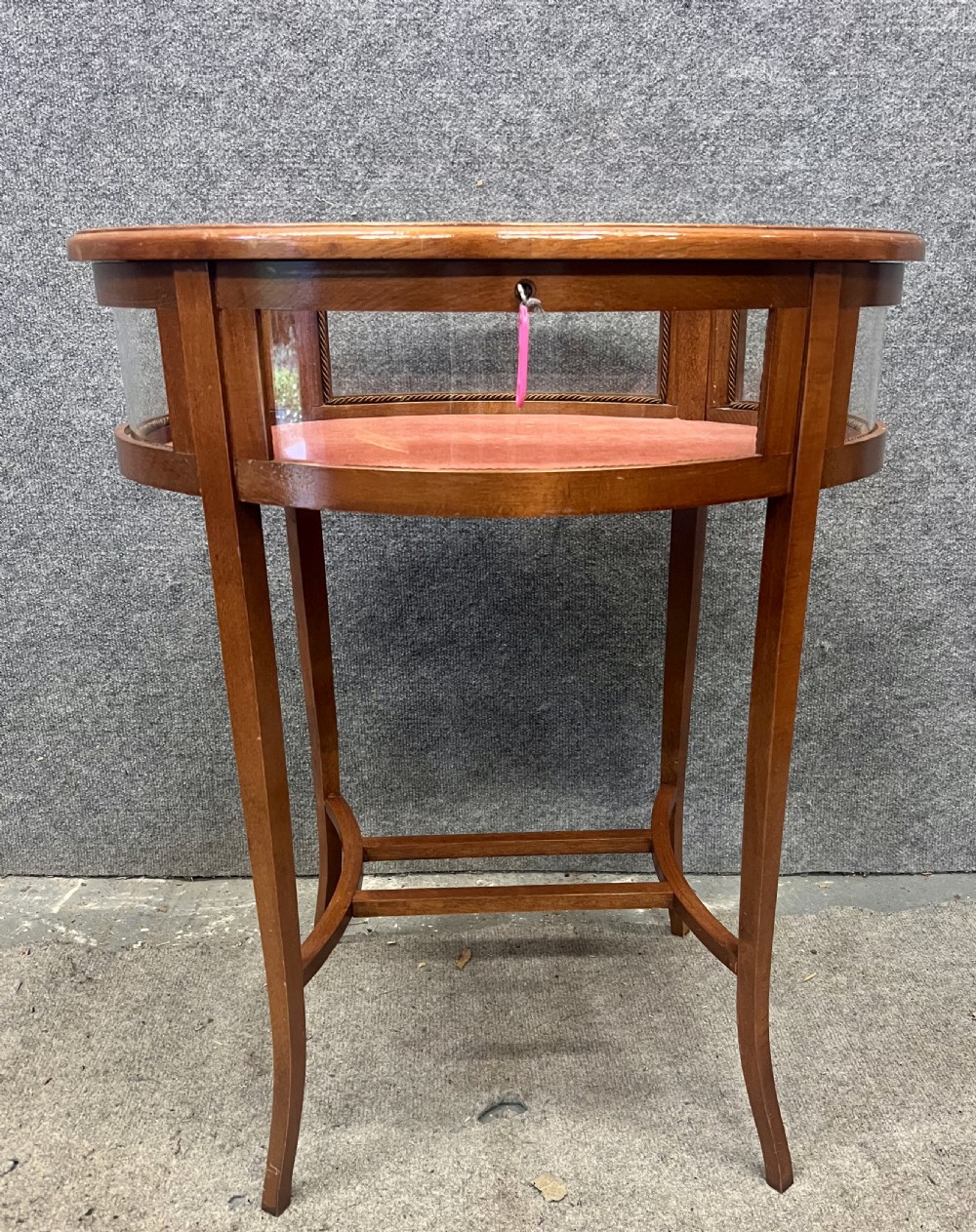 Oval Inlaid Bijouterie Cabinet View II