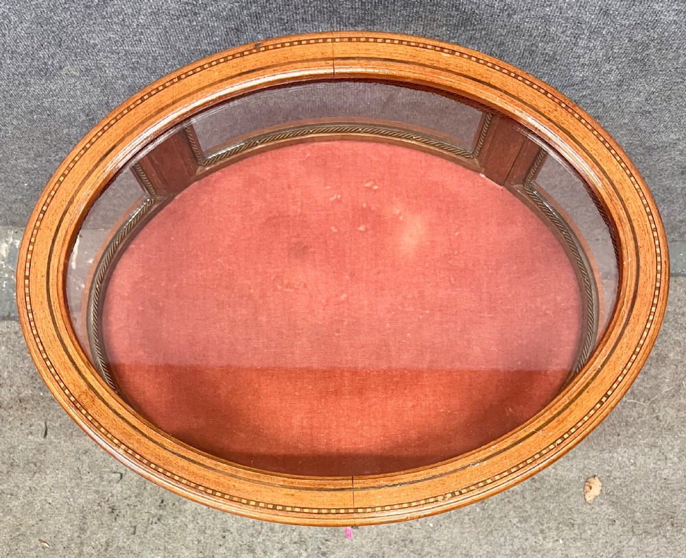 Oval Inlaid Bijouterie Cabinet View III