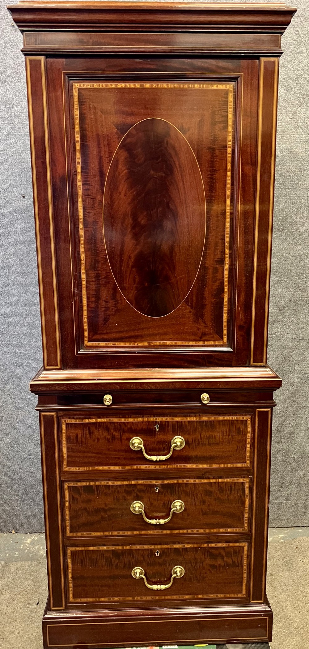 Superb Antique Watch or Jewellery Safe Cabinet