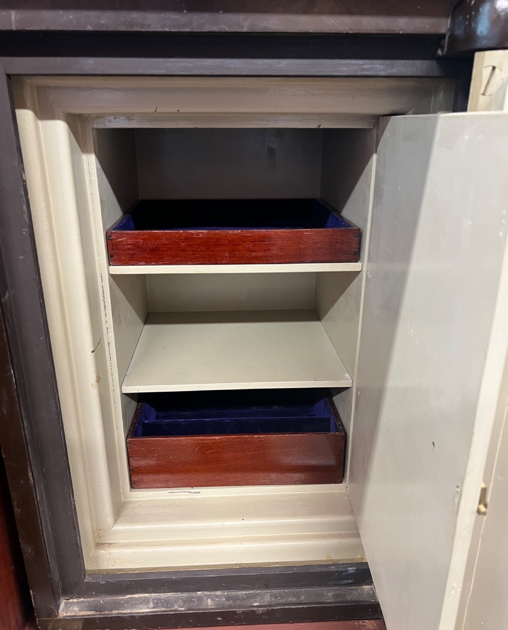 Superb Antique Watch or Jewellery Safe Cabinet View V