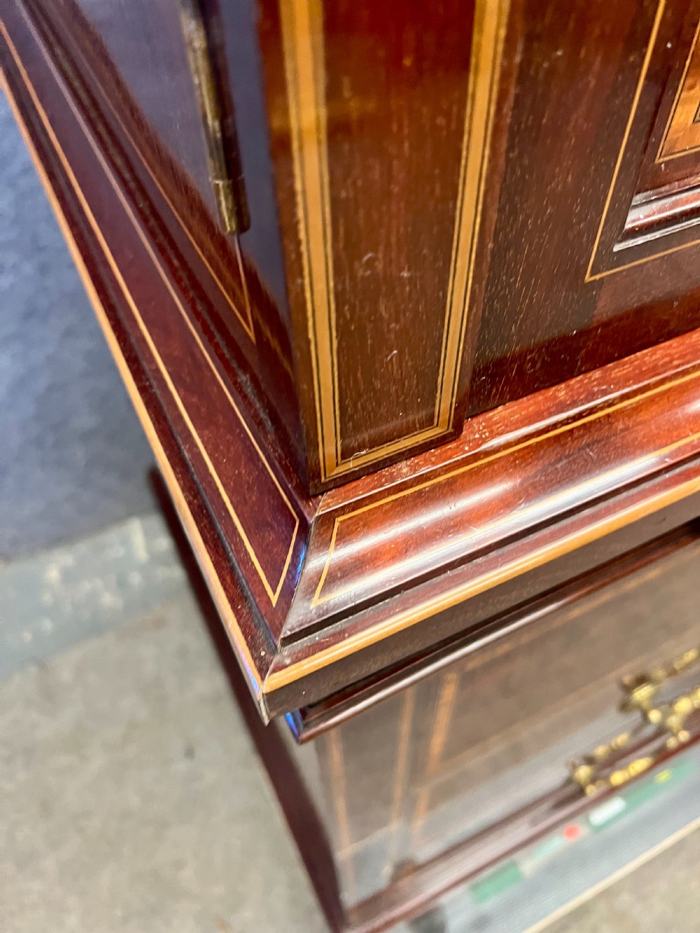 Superb Antique Watch or Jewellery Safe Cabinet View XVI
