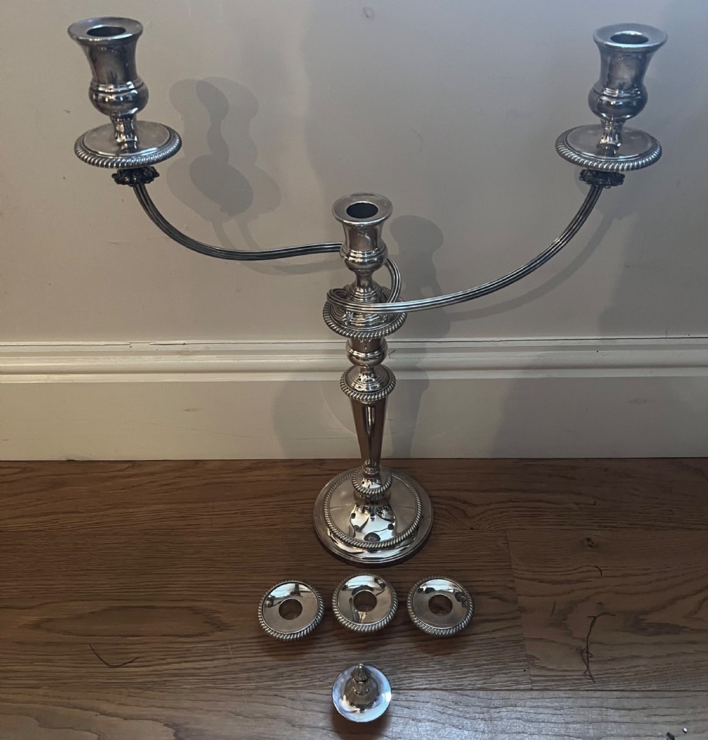 Pair of Silver Plated Candelabra View III
