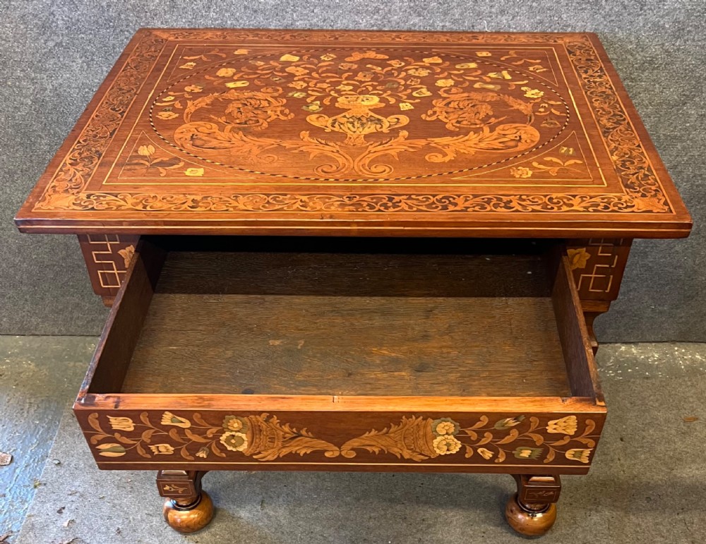 Superb Dutch Marquetry Table View III