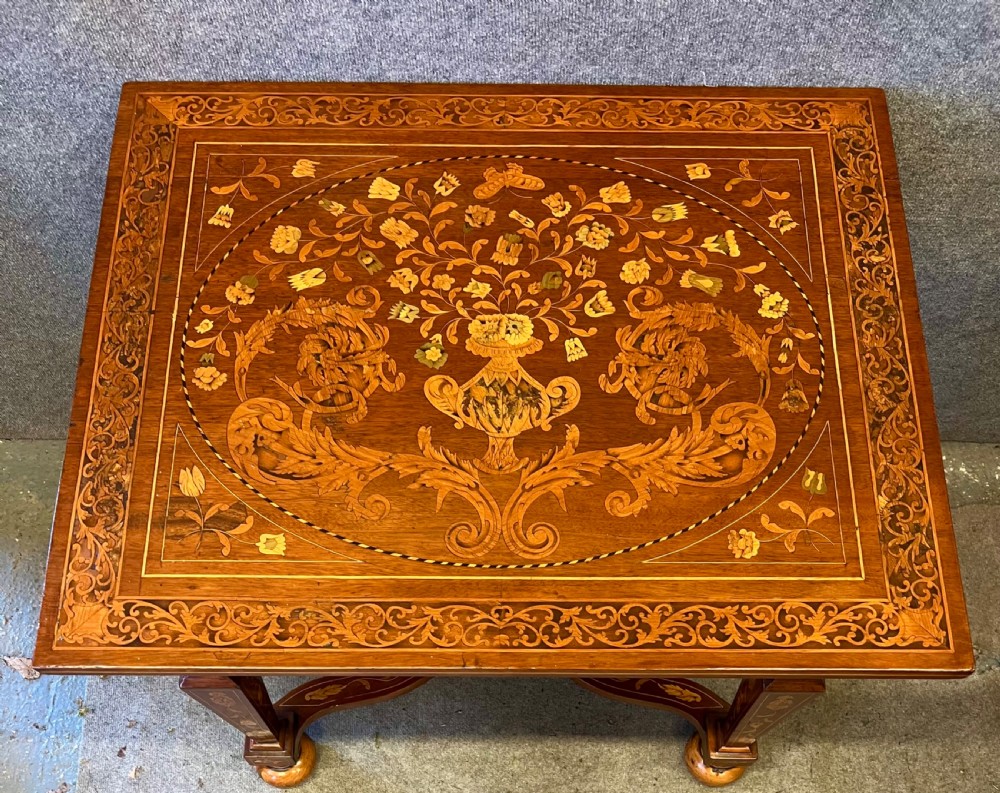 Superb Dutch Marquetry Table View IV