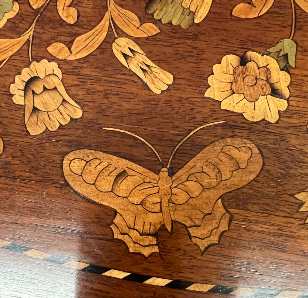 Superb Dutch Marquetry Table View V