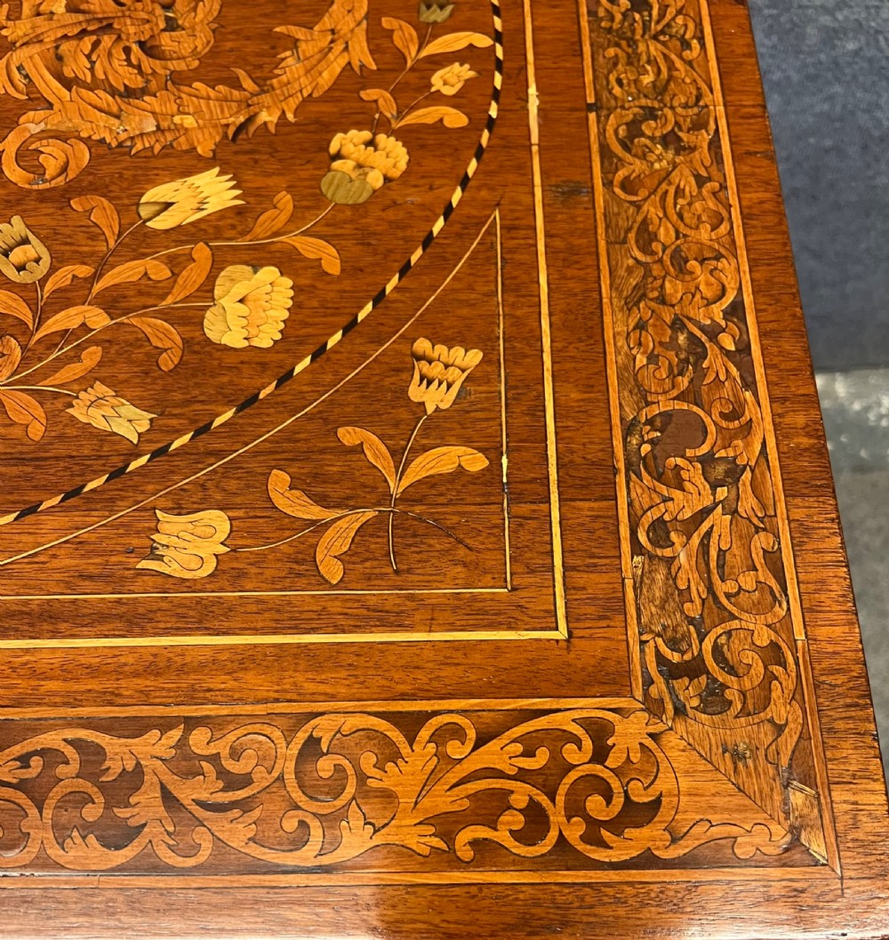 Superb Dutch Marquetry Table View VI