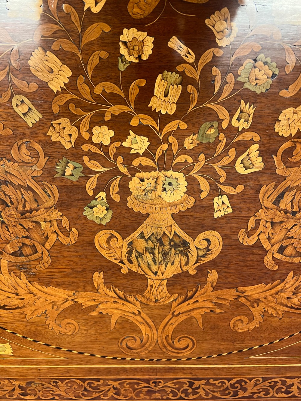 Superb Dutch Marquetry Table View IX