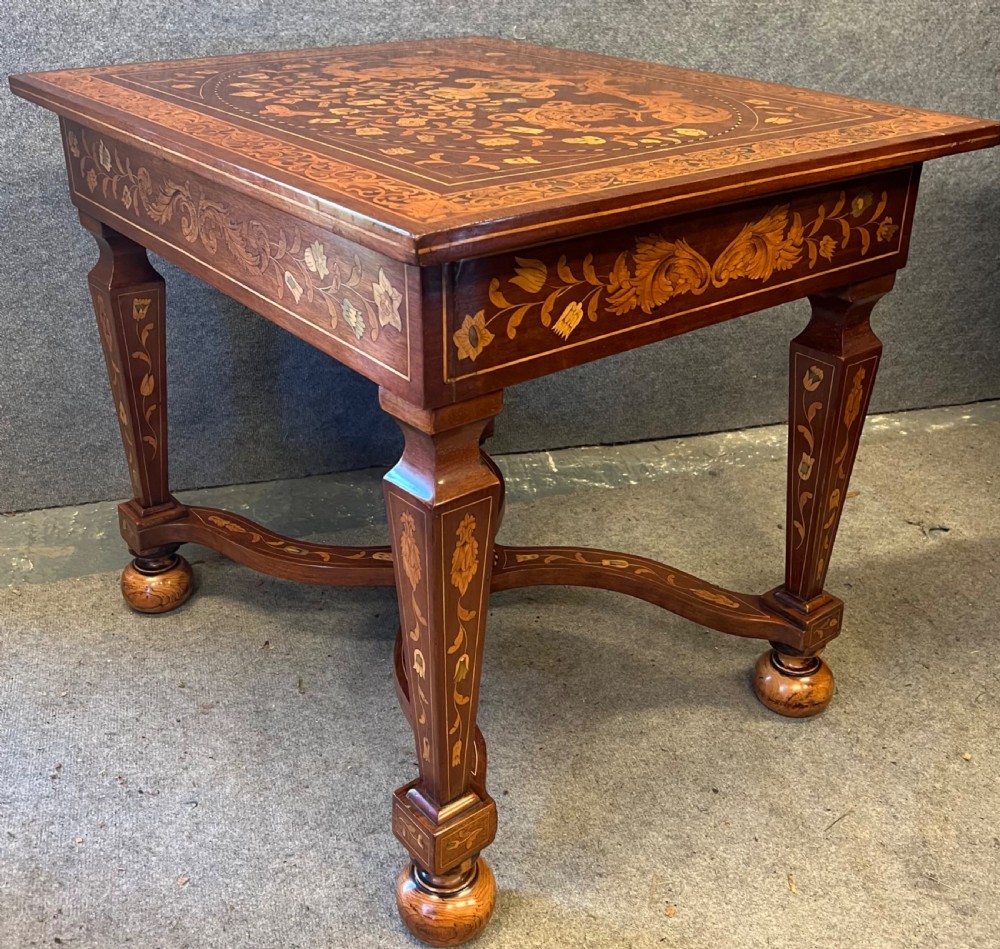 Superb Dutch Marquetry Table View XI