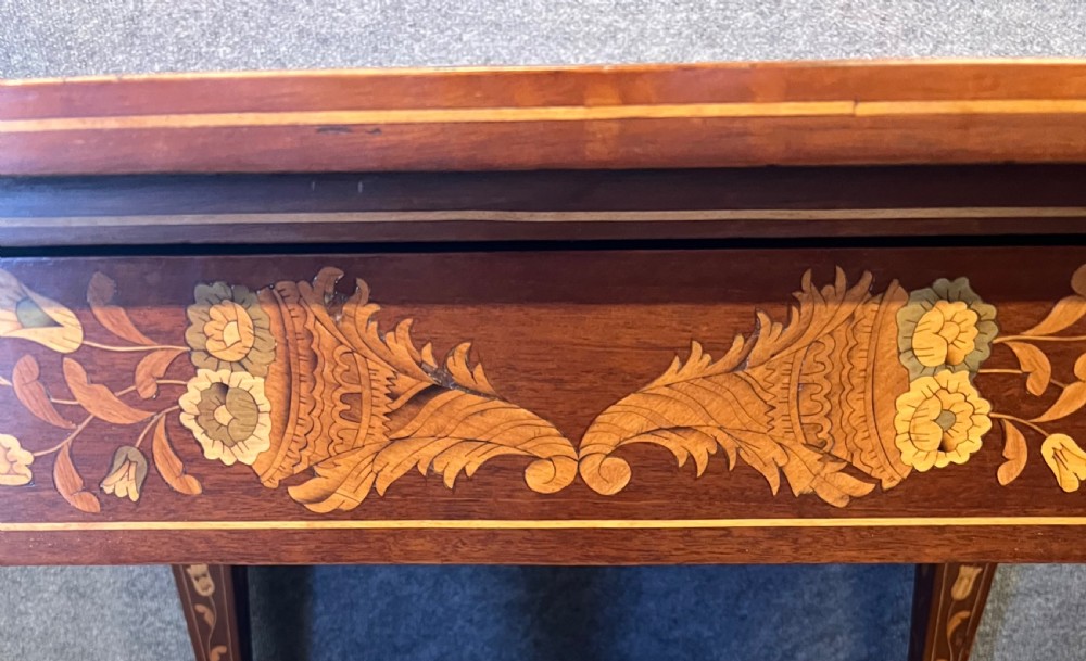 Superb Dutch Marquetry Table View XII
