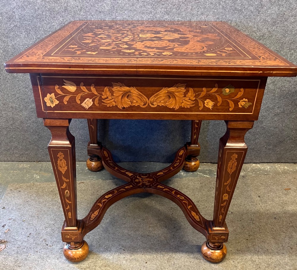 Superb Dutch Marquetry Table View XIII