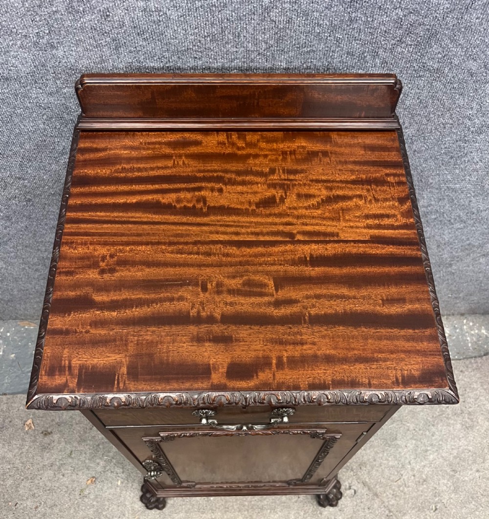 Antique Chippendale Style Bedside Cabinet View VII