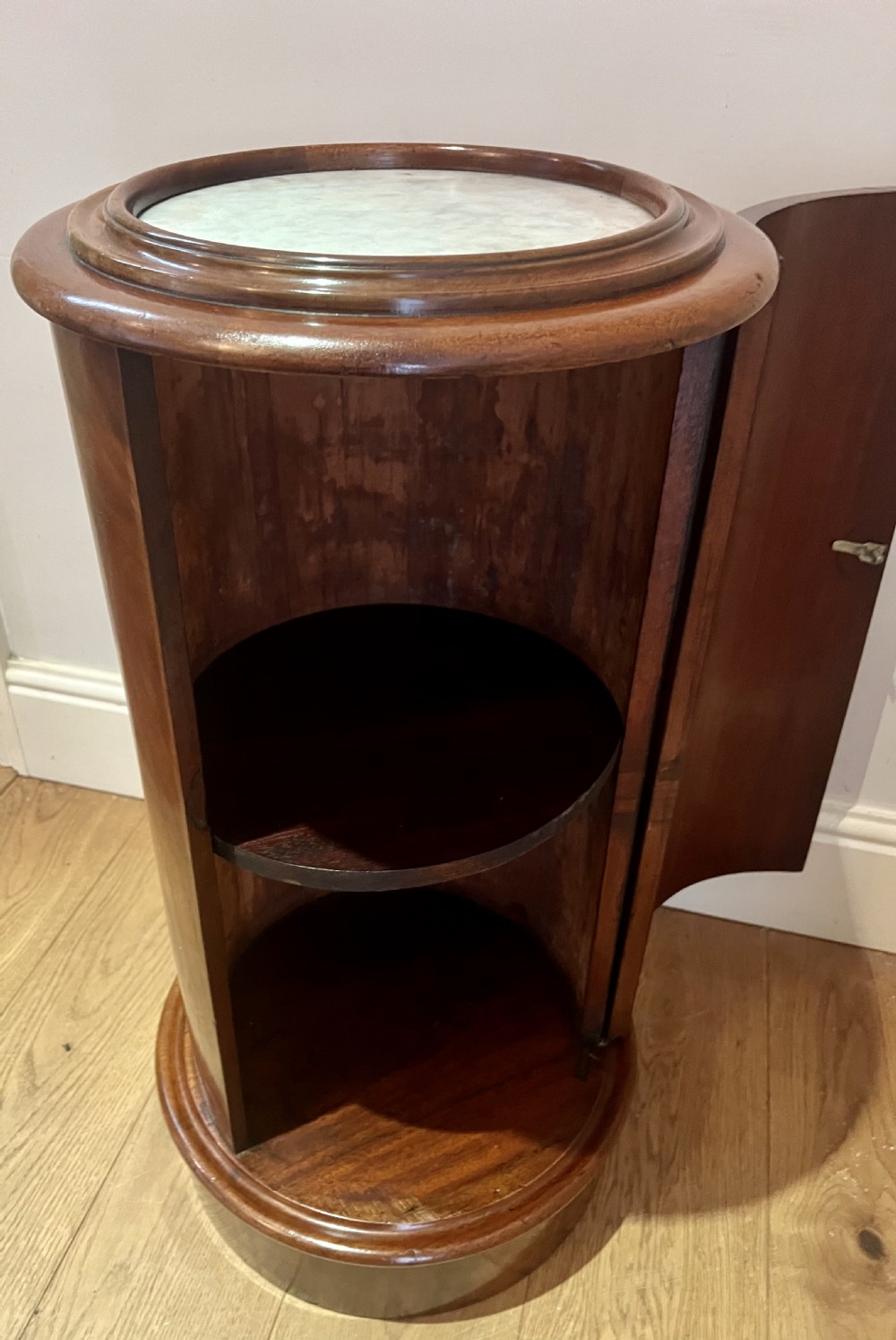 Victorian Mahogany Cylinder Cupboard View II
