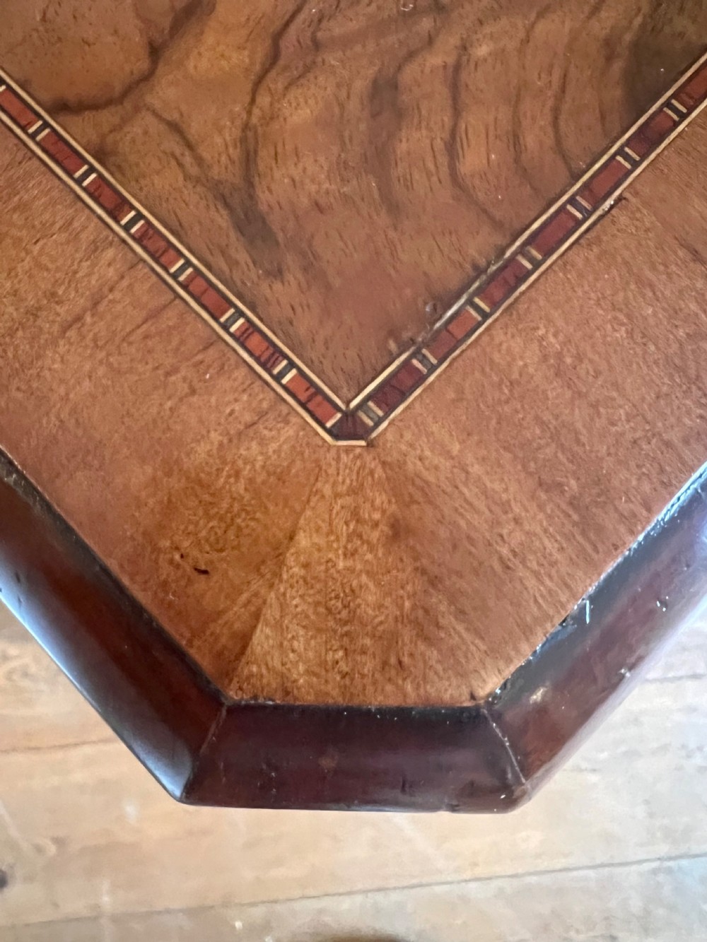 Pair of Burr Walnut & Inlaid Bedside Chests View IX