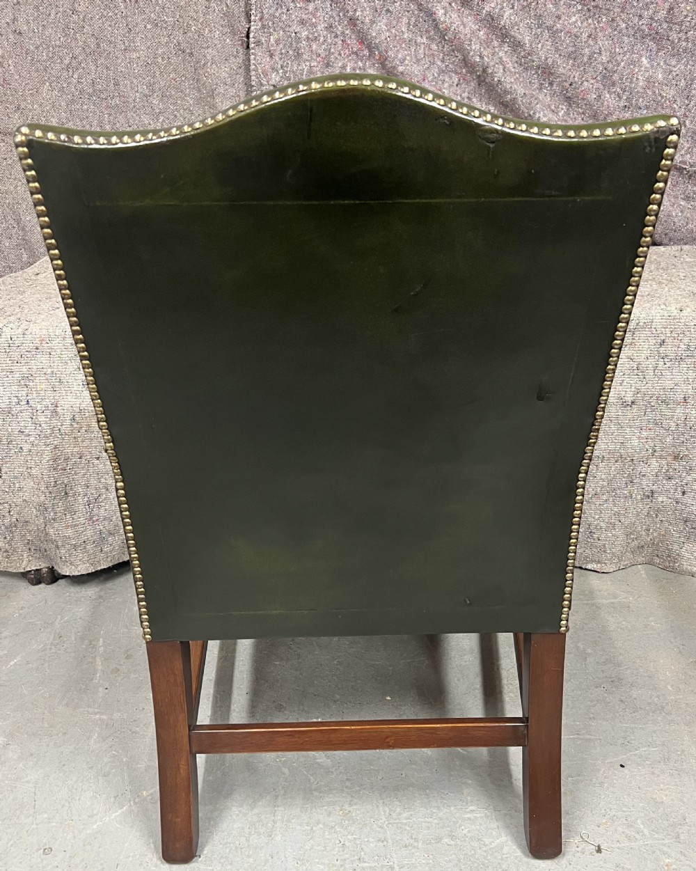 Mahogany and Leather Gainsborough Style Desk Chair View VIII