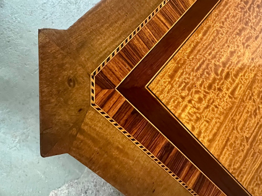 Fine Quality Satinwood & Inlaid English Side Cabinet View X