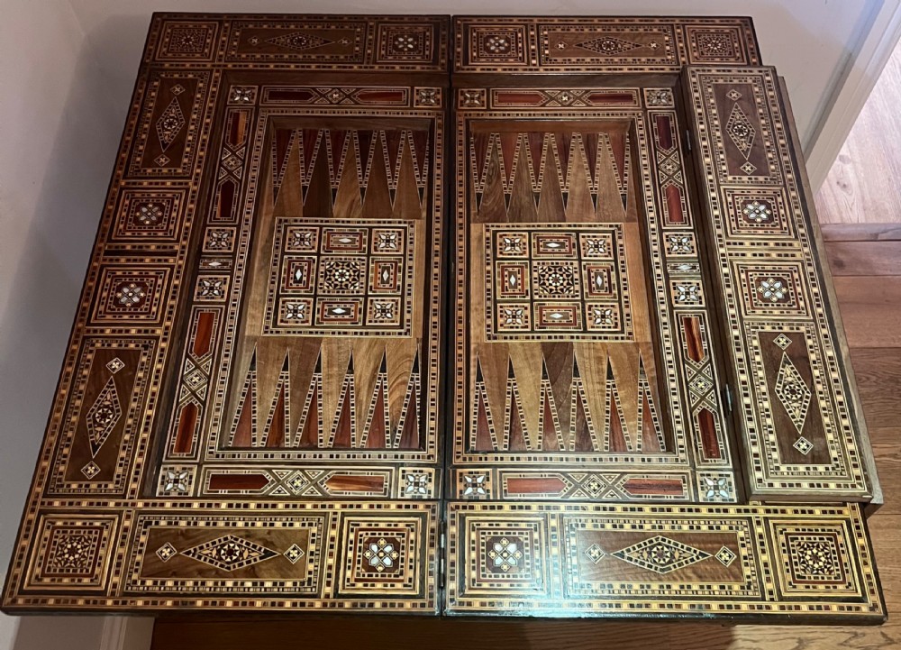 Antique Syrian Moorish Games Table View III