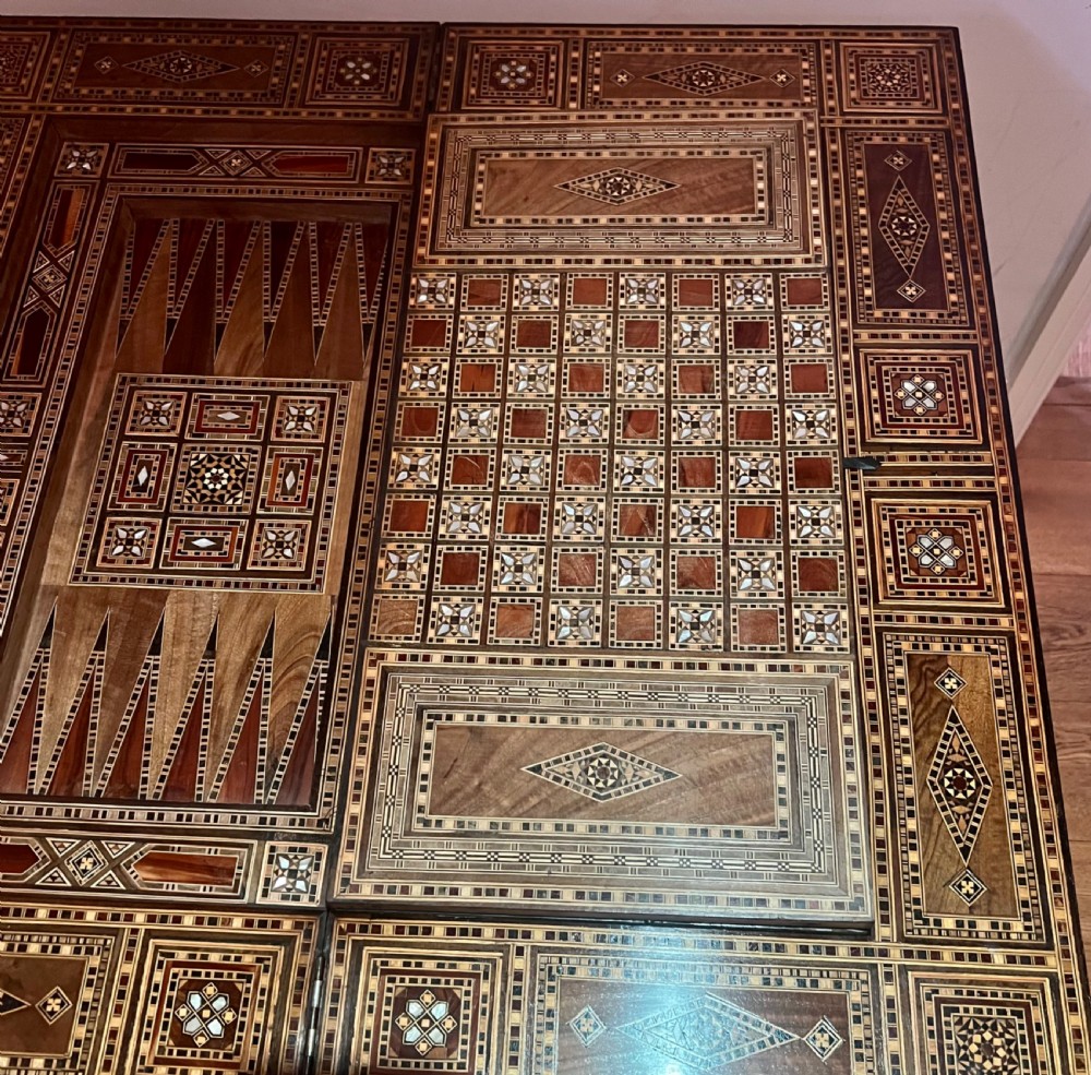 Antique Syrian Moorish Games Table View II