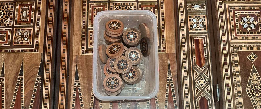 Antique Syrian Moorish Games Table View IX