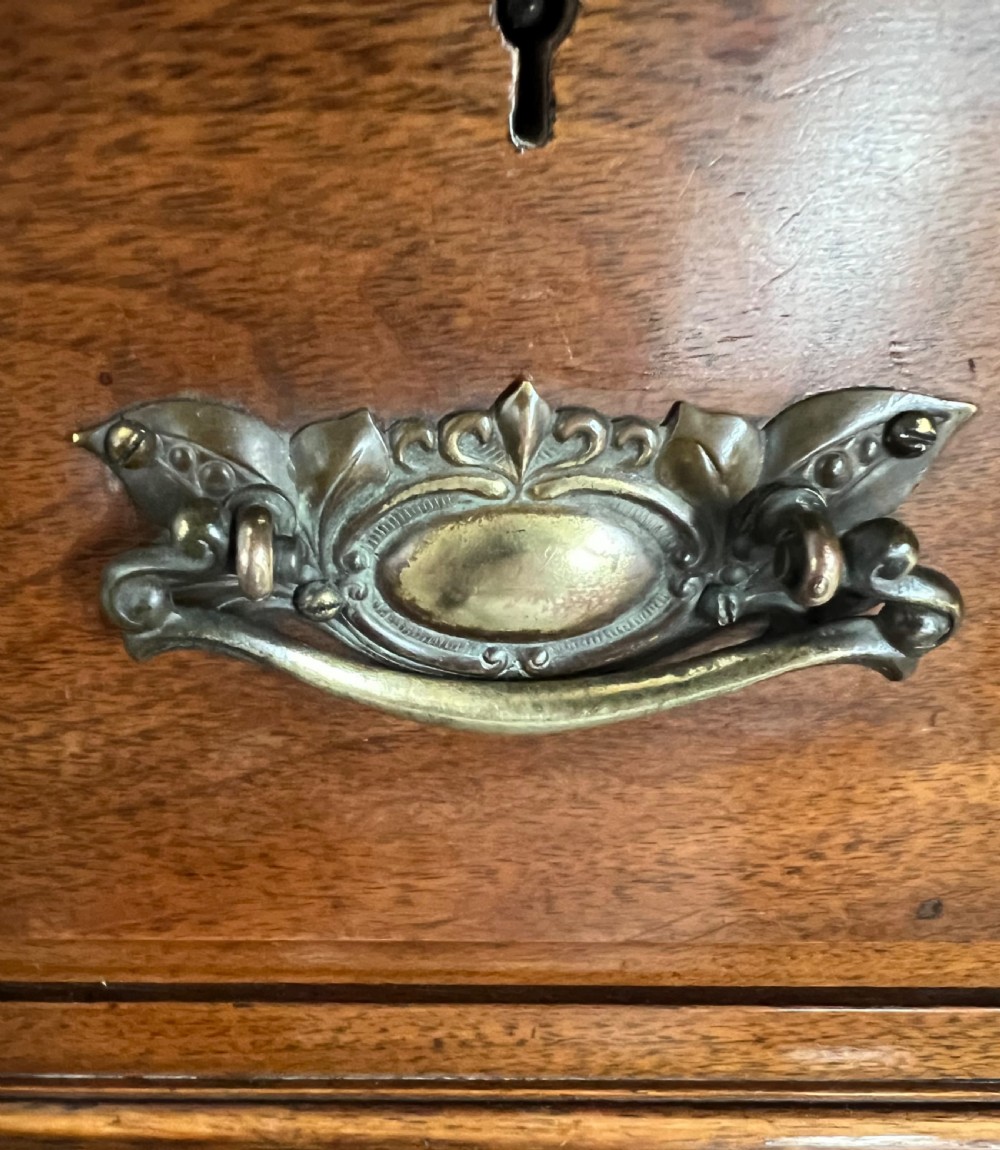 Pair of Edwardian Walnut Bedside Chests View V