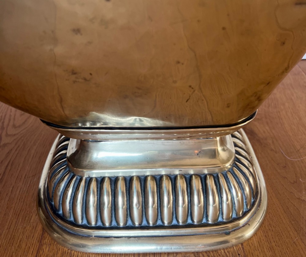 Very Attractive Antique Brass Coal Scuttle View III