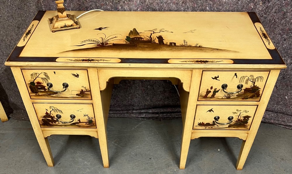 Antique 7 Piece Chinoiserie Bedroom Suite View IX