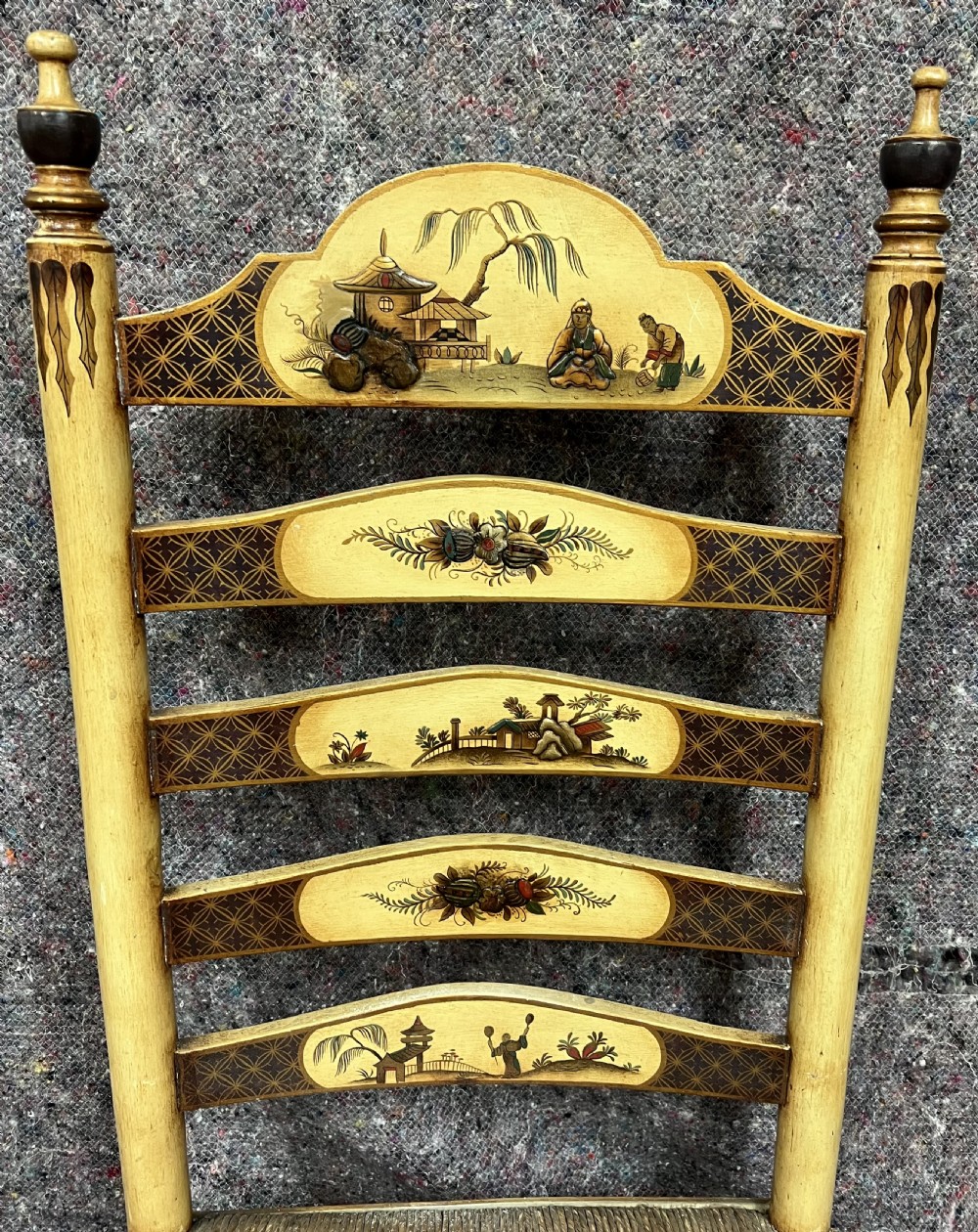 Antique 7 Piece Chinoiserie Bedroom Suite View XI
