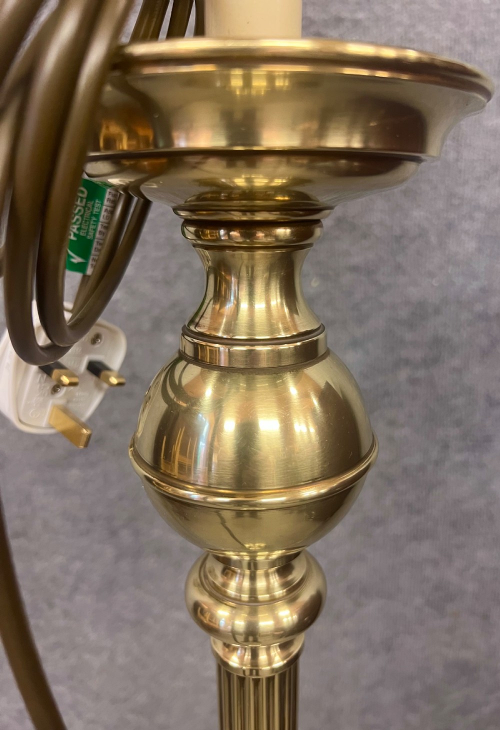 Edwardian Brass Standard Lamp View V