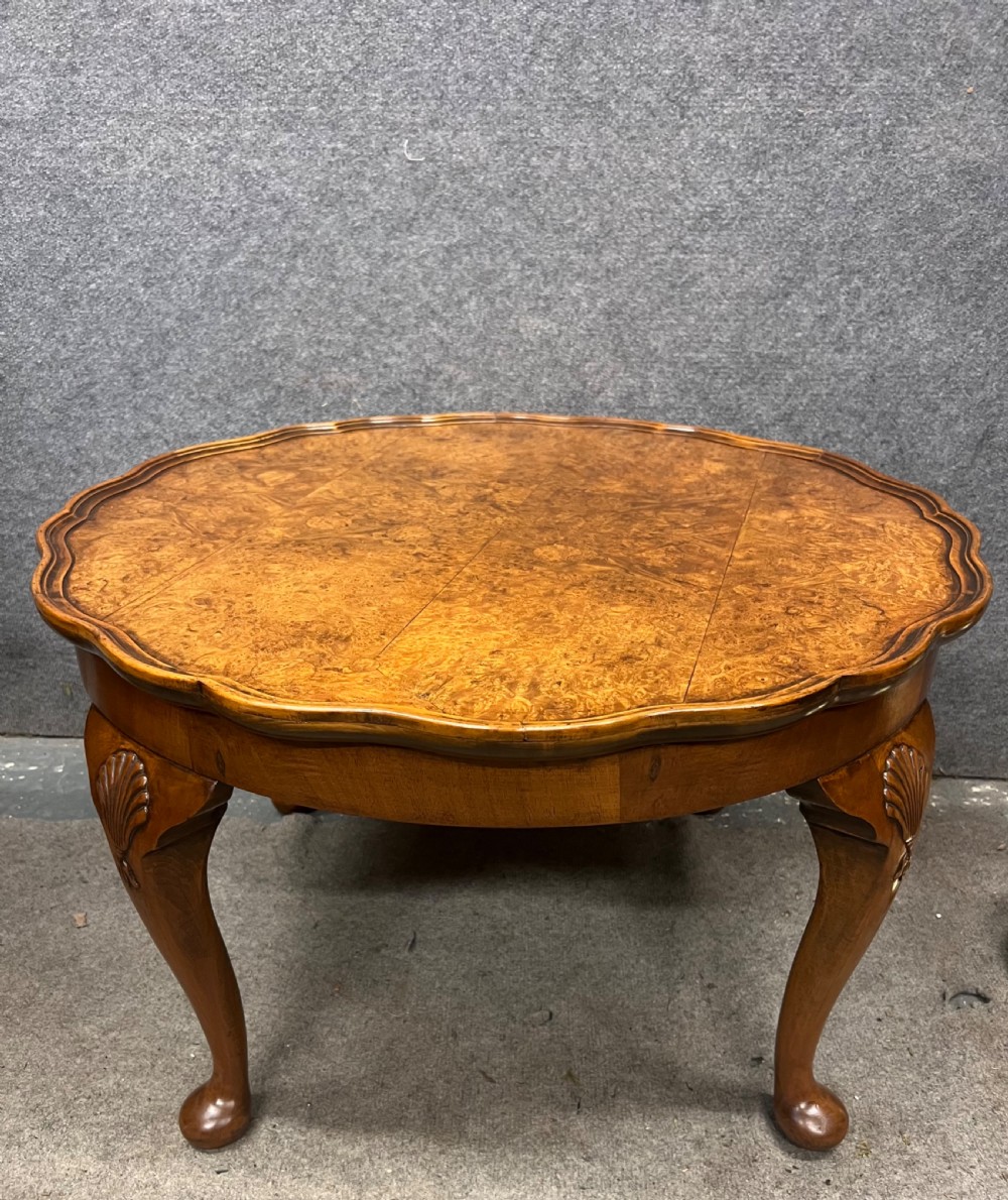 Good Quality Burr Walnut 1920's Coffee Table