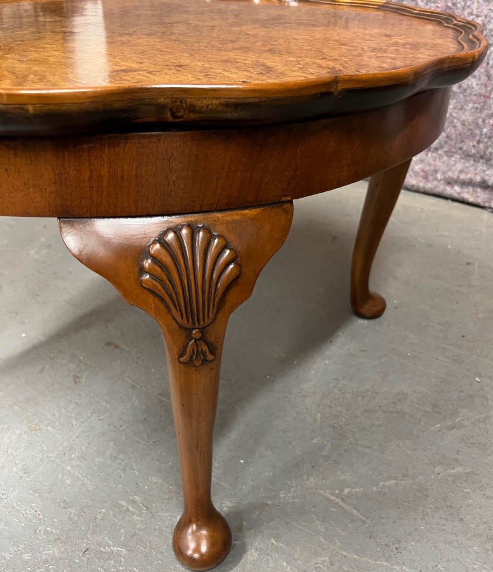 Good Quality Burr Walnut 1920's Coffee Table View II
