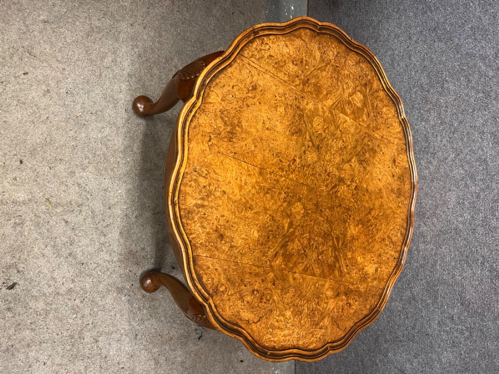 Good Quality Burr Walnut 1920's Coffee Table View VI