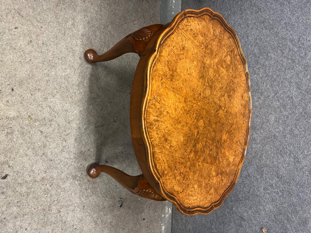 Good Quality Burr Walnut 1920's Coffee Table View VII