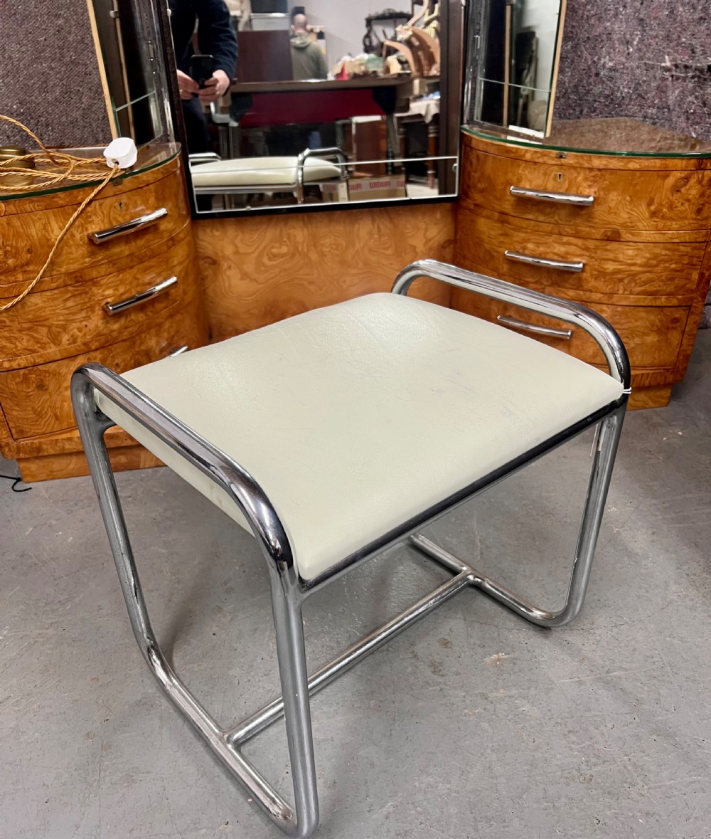 Stunning Art Deco Triptych Mirrored Dressing Table View XIV