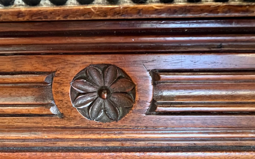 Antique Walnut End of Bed or Window Seat View V