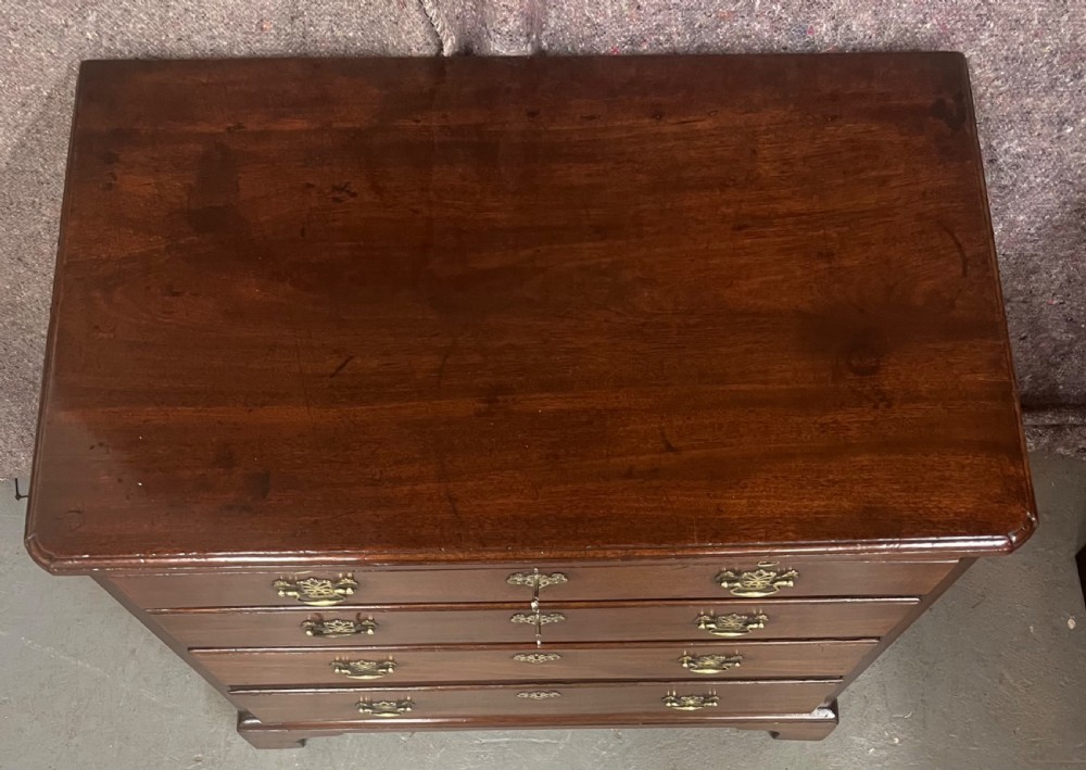 Small George III Mahogany Chest with Slide View II